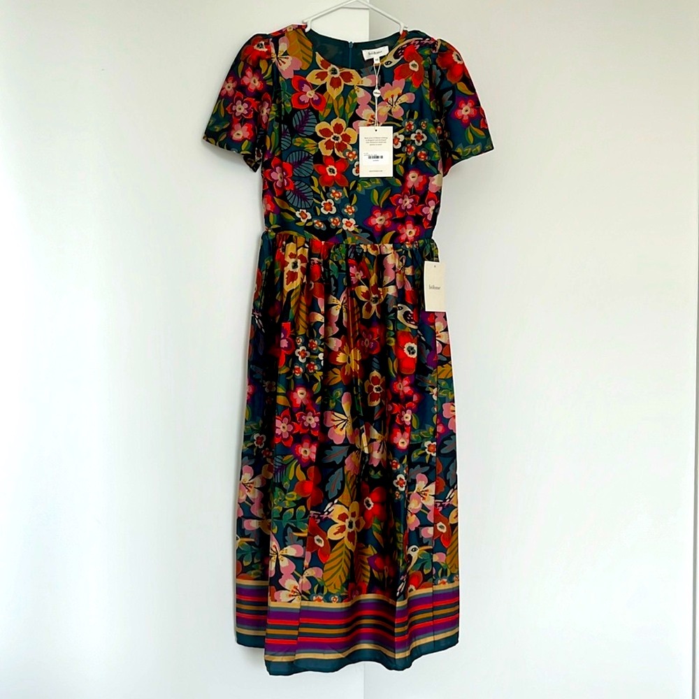 Bohme multi-color midi dress - size XS